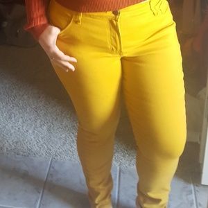Old Navy Mustard Colored Jeans